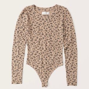 Leopard thong bodysuit